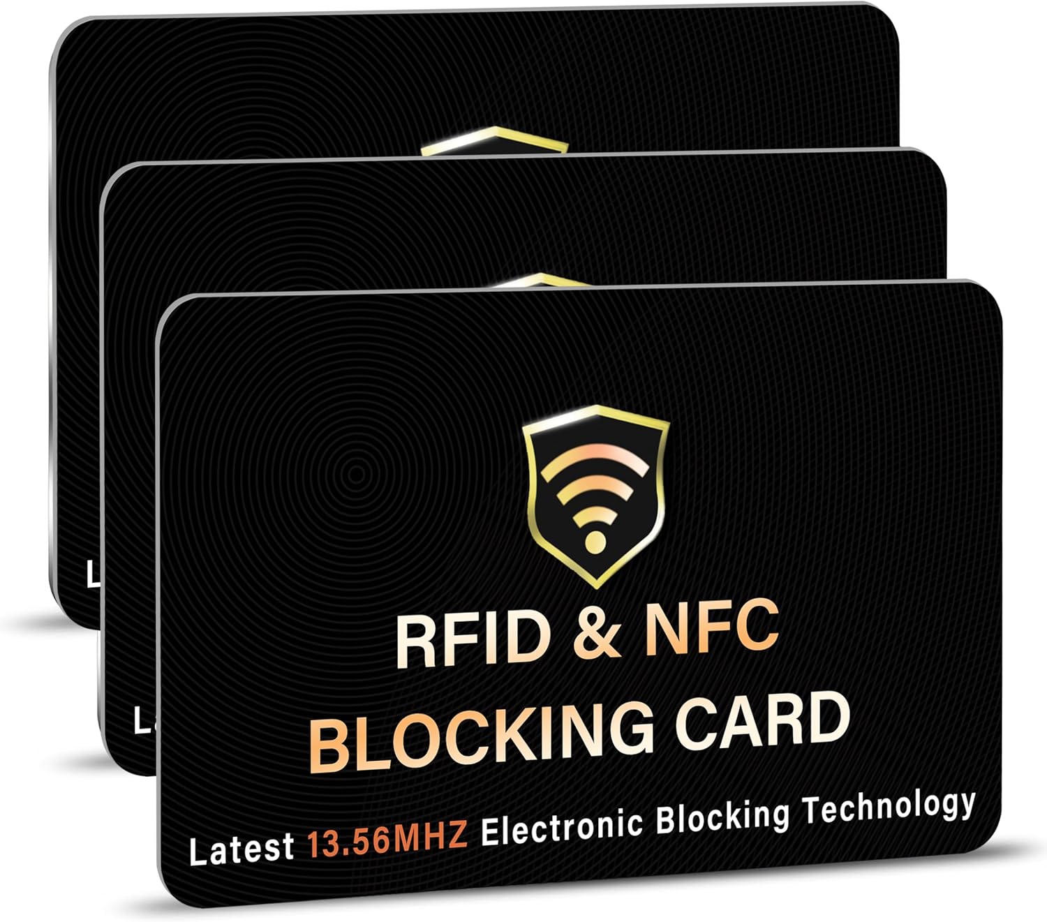 SaiTech IT 3 Pack RFID Blocking Card, One Card Protects Entire Wallet Purse, NFC Contactless Bank