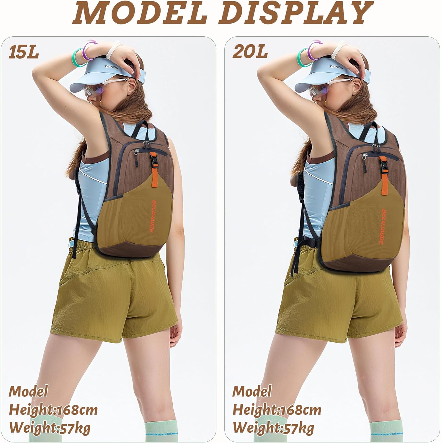 20L Small Hiking Backpack for Men Women Foldable Packable Back Pack Ultralight Hiking Daypack for