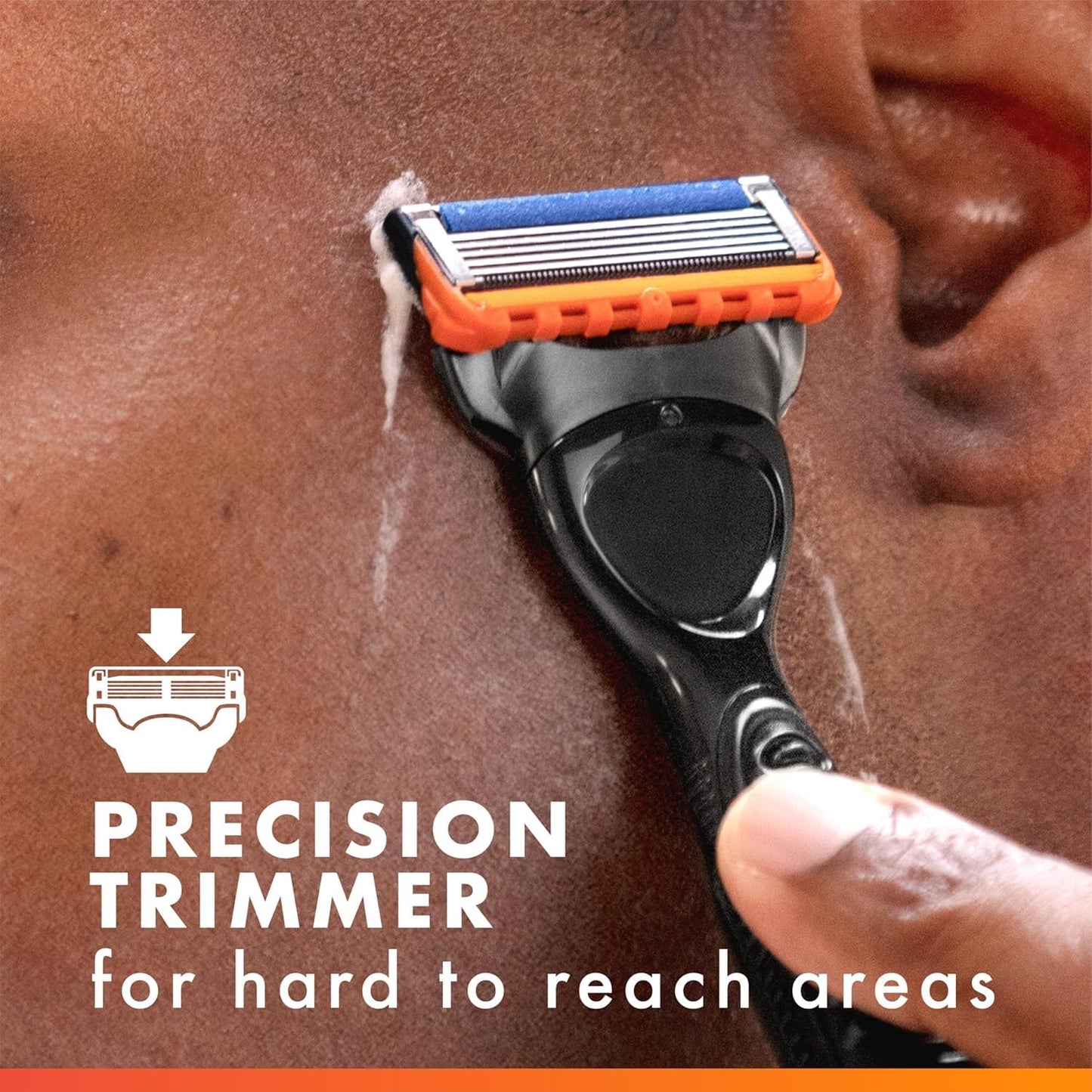 Gillette Fusion5 Power Razor Refills for Men, 10 Razor Cartridges, Larger Lubrication Strip, Precision Trimmer, 5-Blade Razor Blades for Close Shave