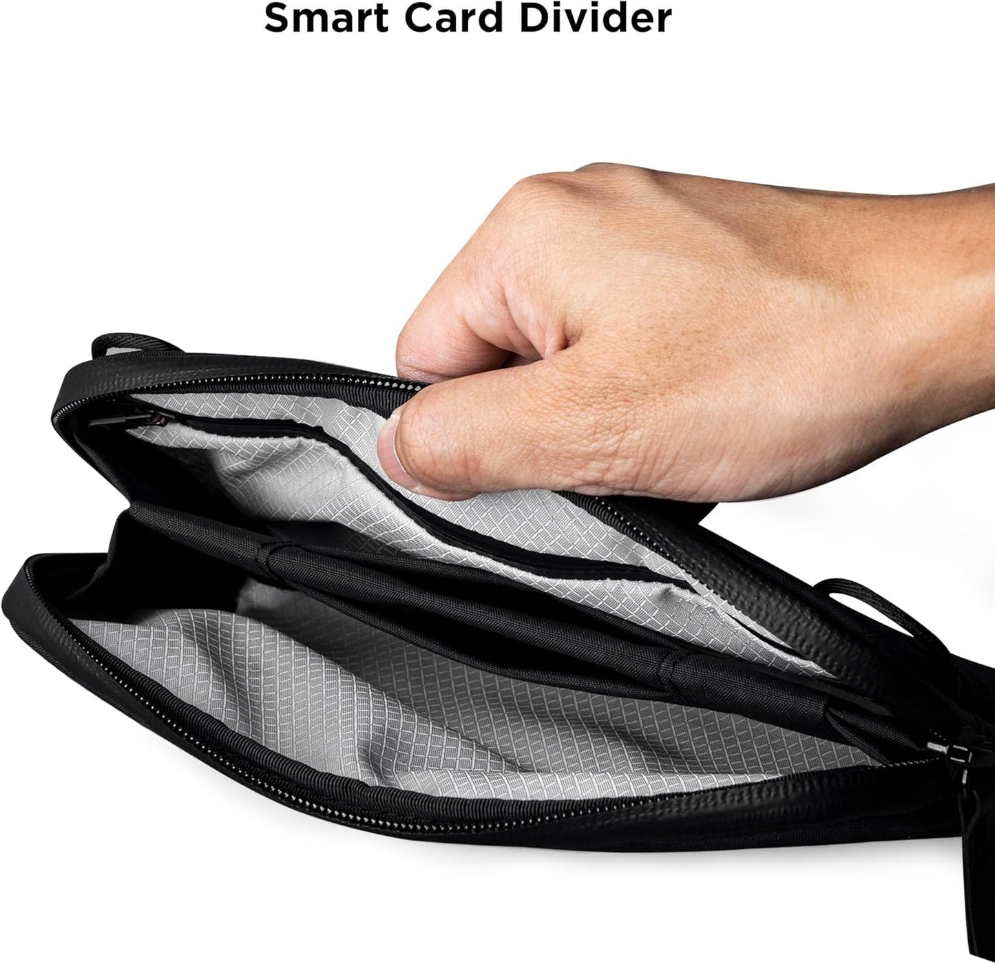 ALPAKA Flight Pouch - Compact Travel Bag (0.3L), Fits Phone and Passport, Travel Purse for Men, YKK Zipper Main Compartment