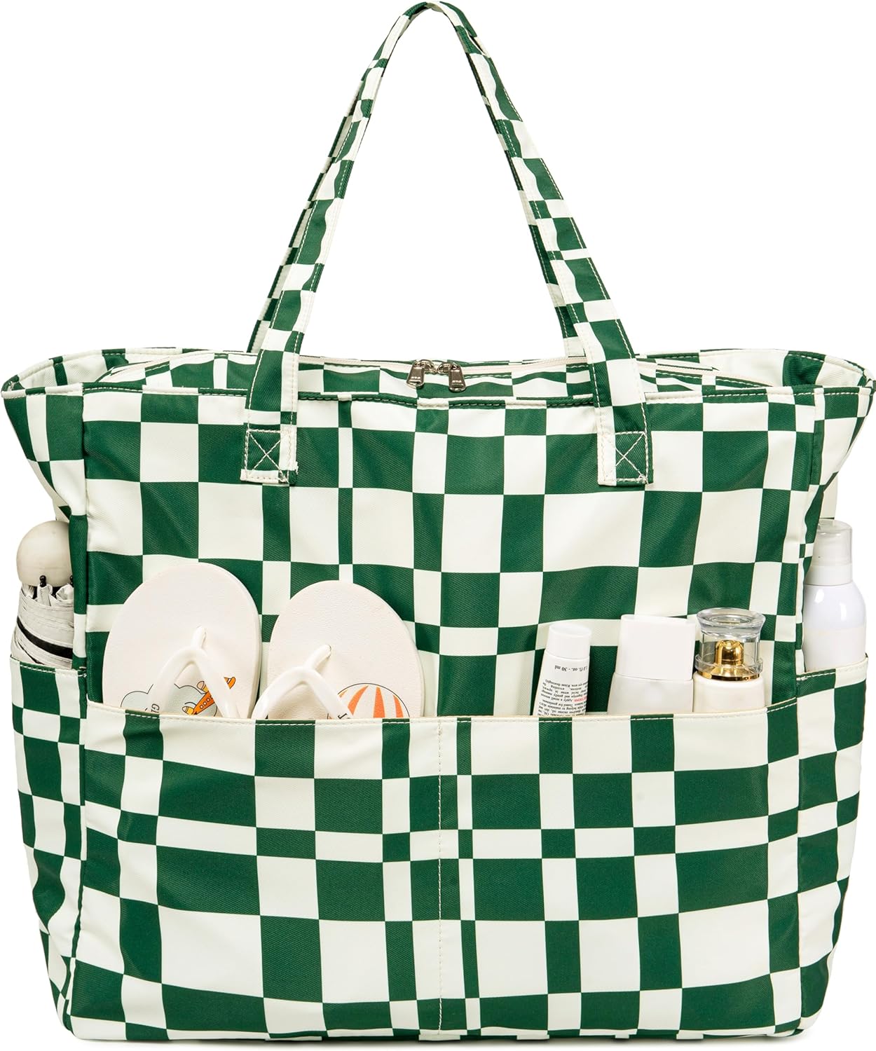 Bluboon Waterproof Beach Tote Pool Bags for Women Ladies Extra Large Carry On Bag With Wet Compartment for Weekender Travel