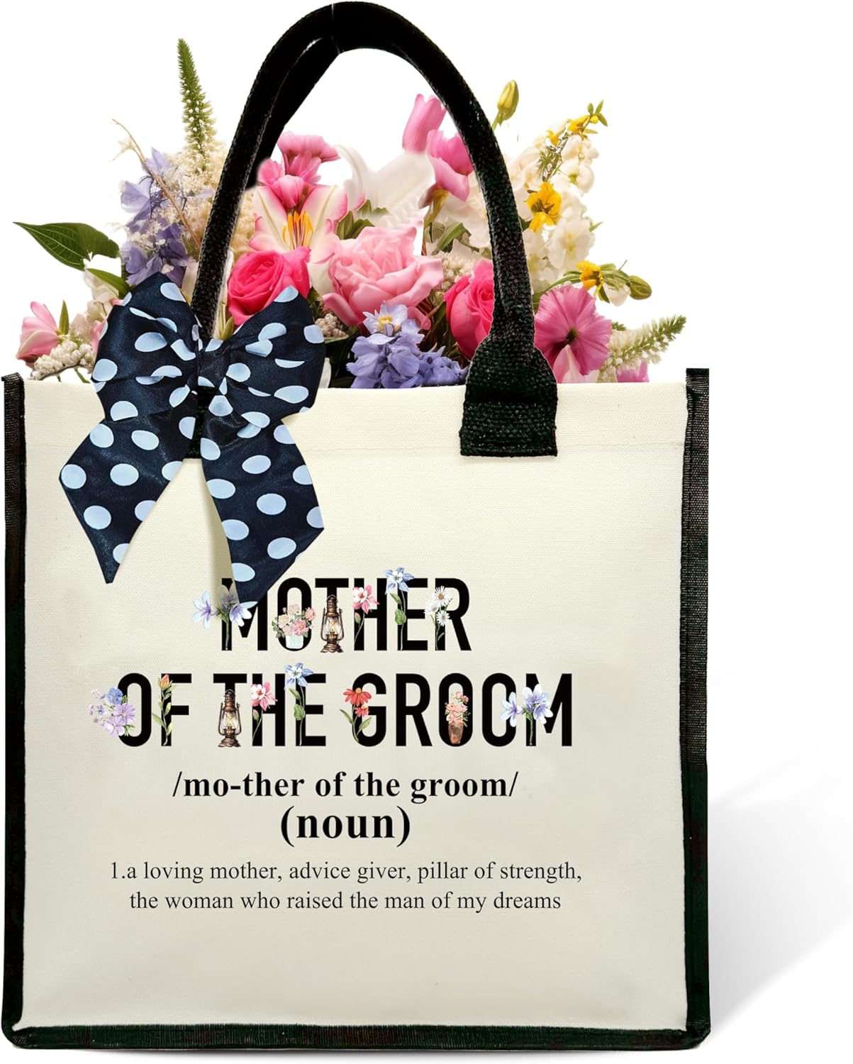 Definition Shoulder Beach Bag - Floral Canvas Tote Bag Gifts