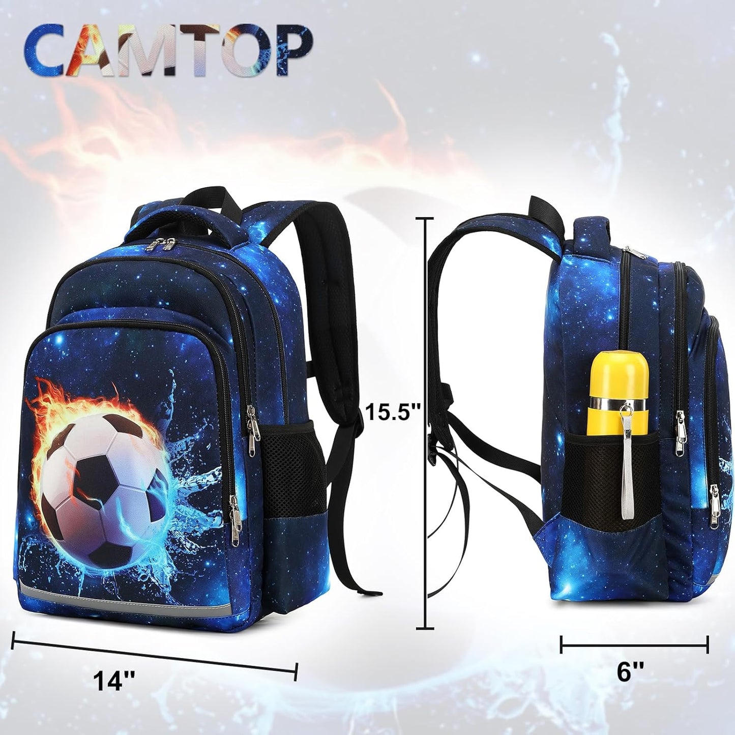CAMTOP School Backpack for Kids Girls Boys Backpacks with Lunch Box Kindergarten Elementary BookBag Set for Age 4-10