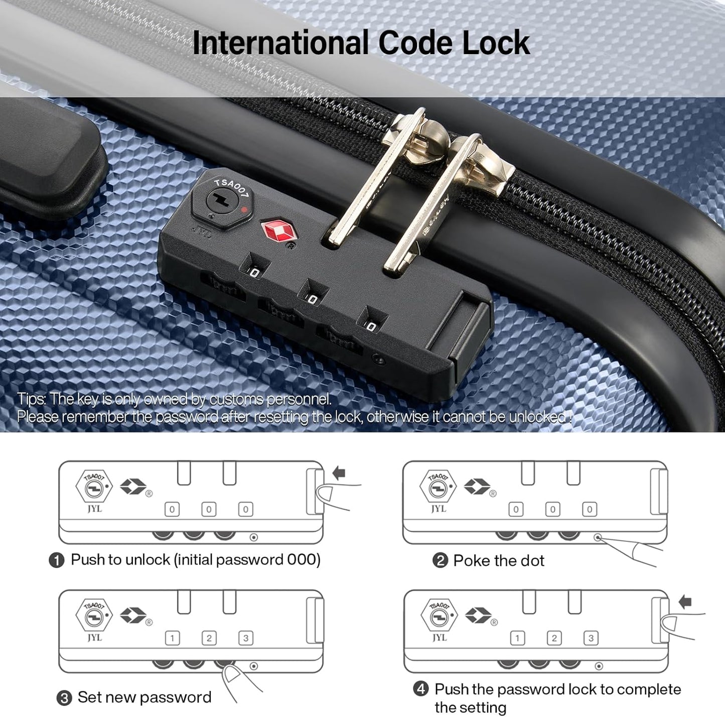 Hanke Hardshell Luggage Sets 2 Piece Extra Large Suitcases with Lock,28 Inch Luggage with Spinner Wheels, Travel Suitcase for Women Men 20 29Inch,Dark Blue