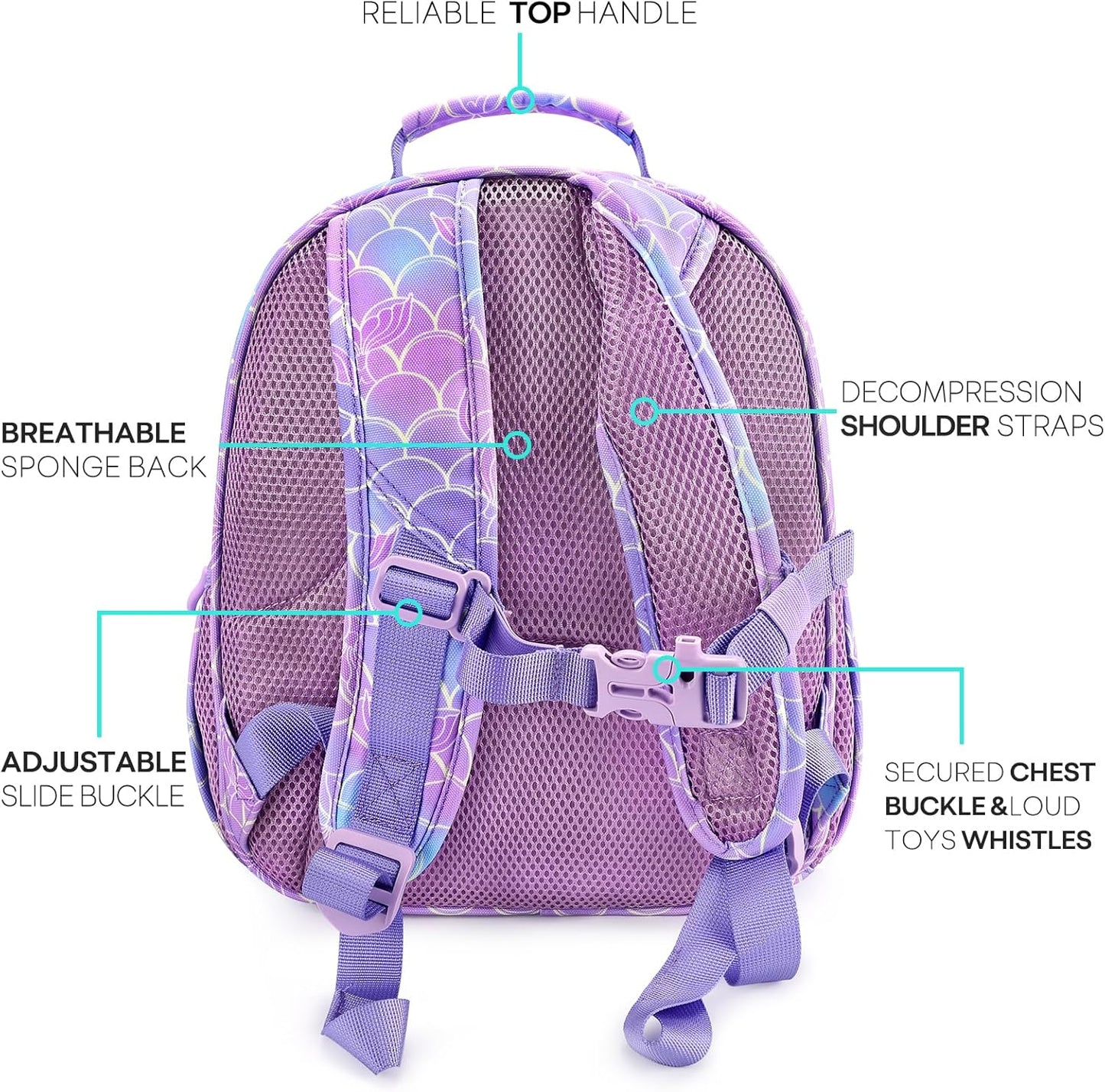 mibasies Girls Backpack 5-8: Lightweight Kids Backpacks for Girls - Girl Bookbag for Elementary