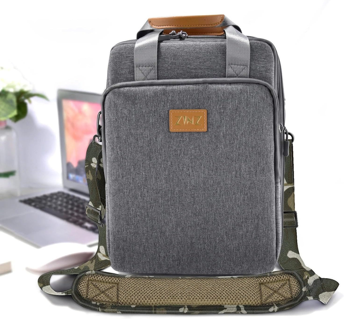 ZINZ Shoulder Strap 58" Ultra-Thick Fixed Padded and Adjustable Buckles Crossbody Strap for Briefcase Laptop Bag Luggage