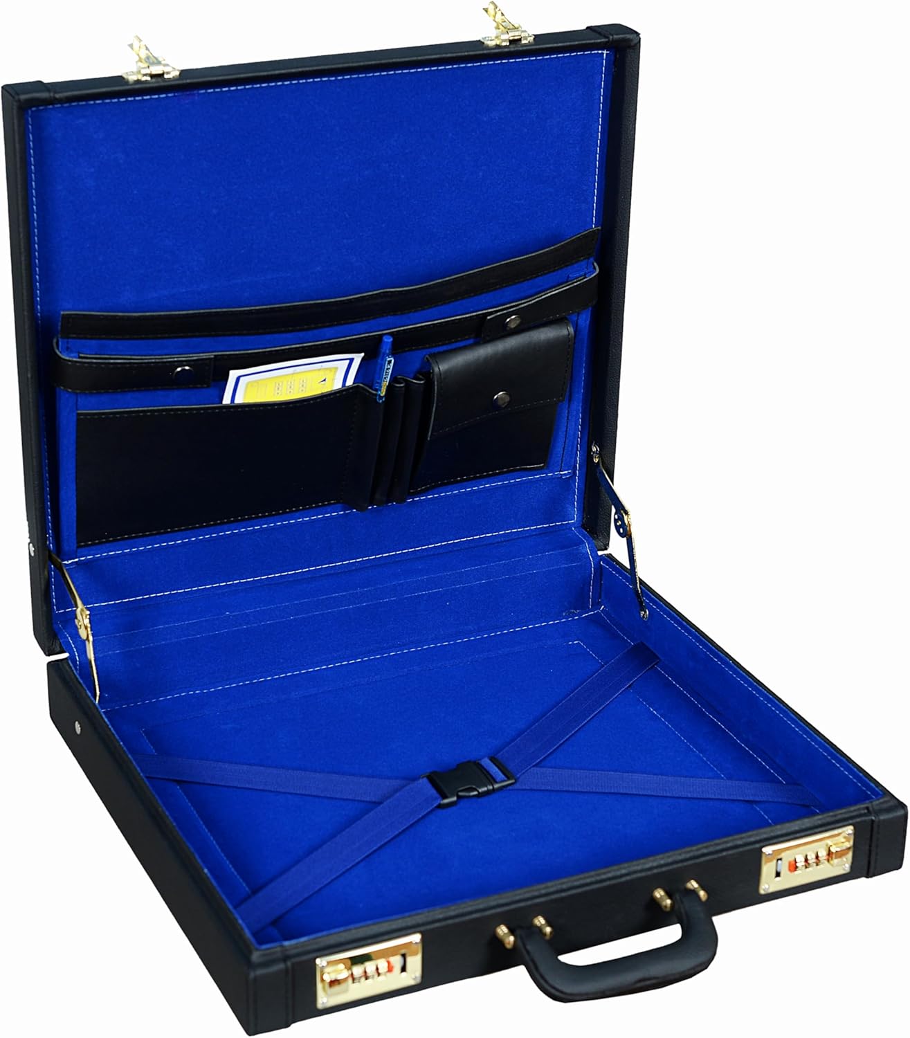 Masonic Regalia MM/WM Apron Hard Case Briefcase, 17" x 15" x 3" (Imitation Leather)