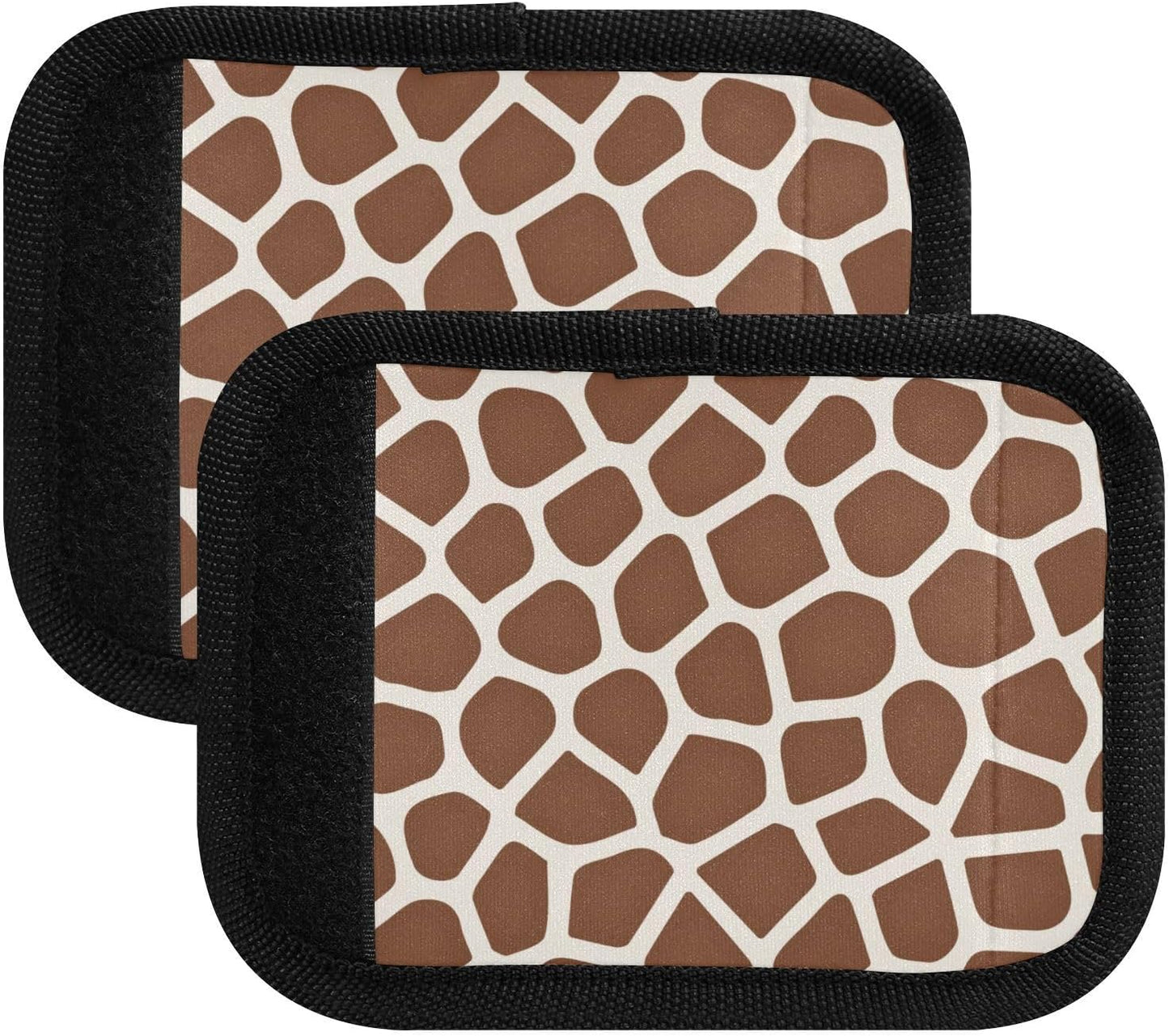 Giraffe Skin 2 Pack Luggage Handle Wrap for Suitcase Luggage Identifier Travel Tags Handle Protection Sleeve Cover