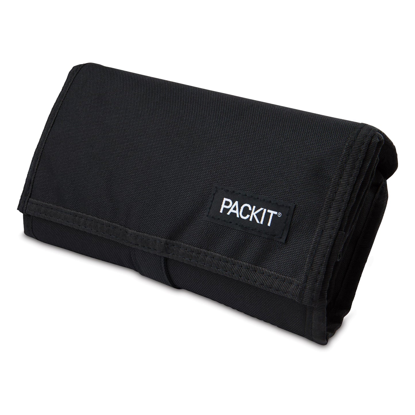 PackIt Freezable Lunch Bag, Black, Built with EcoFreeze Technology, Foldable, Reusable, Zip and