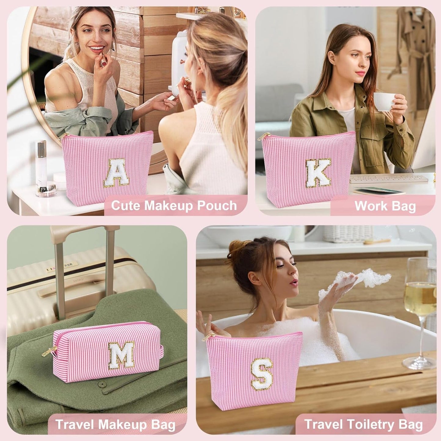 YOOLIFE Birthday Gift for Girls Makeup Bag Cosmetic Bag Teacher Gifts for 3 4 5 6 7 8 9 10 11 12 13
