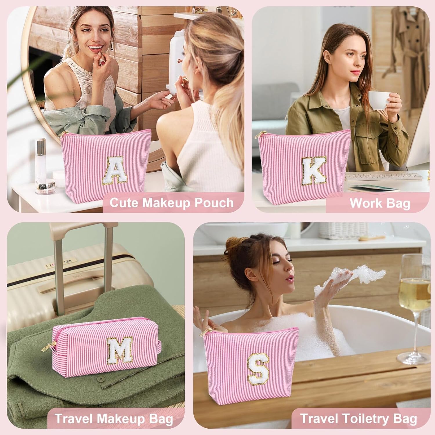 YOOLIFE Birthday Gift for Girls Makeup Bag Cosmetic Bag Teacher Gifts for 3 4 5 6 7 8 9 10 11 12 13