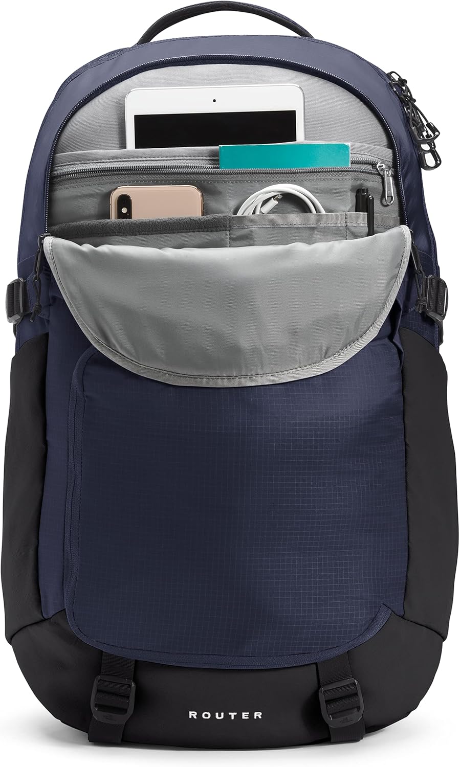 THE NORTH FACE Router Everyday Laptop Backpack, TNF Navy/TNF Black, One Size