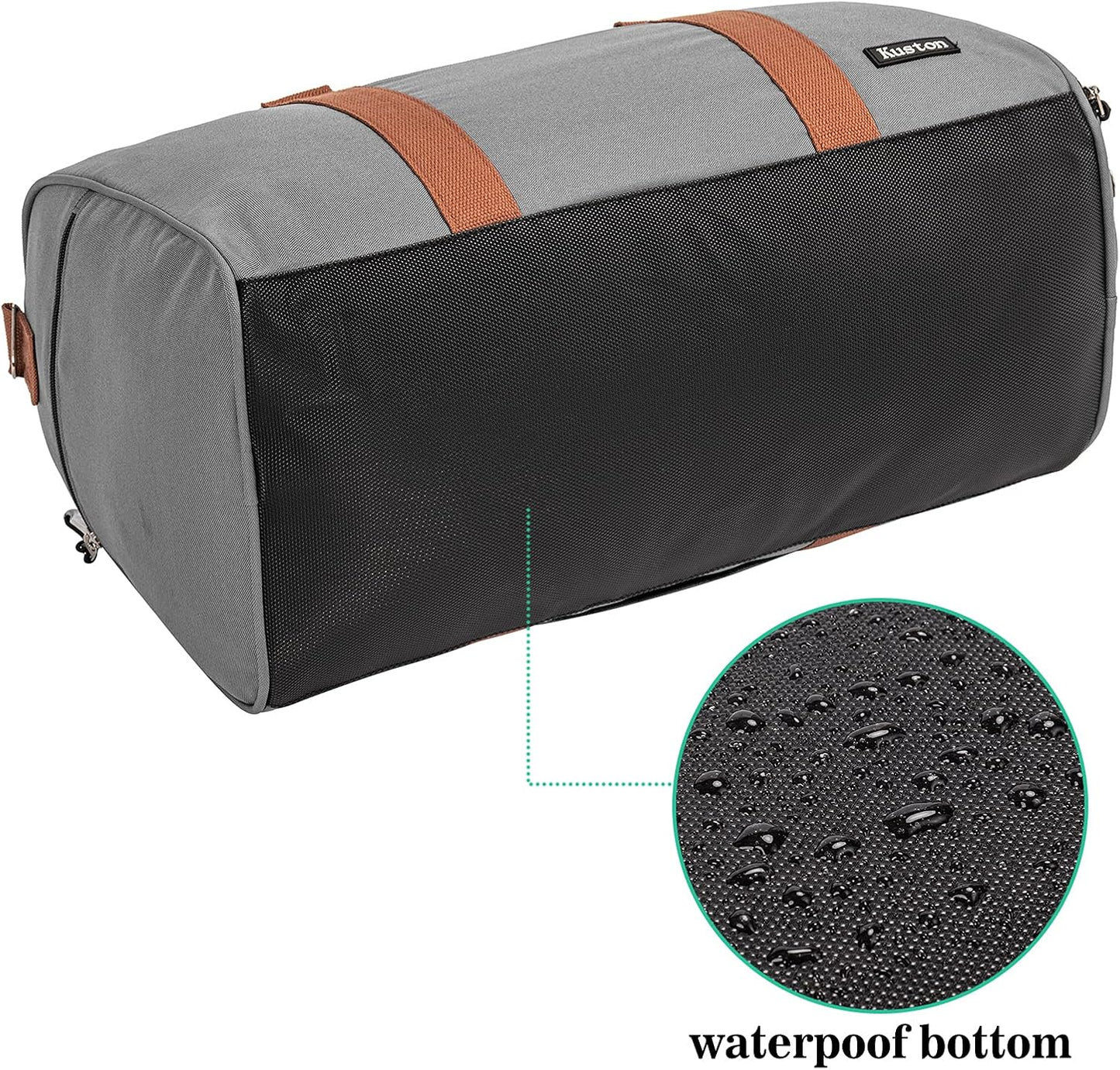 Kuston Sports Gym Bag with Shoe Compartment&Wet Pocket,Travel Duffel bag,Weekend Bag,Workout Bag
