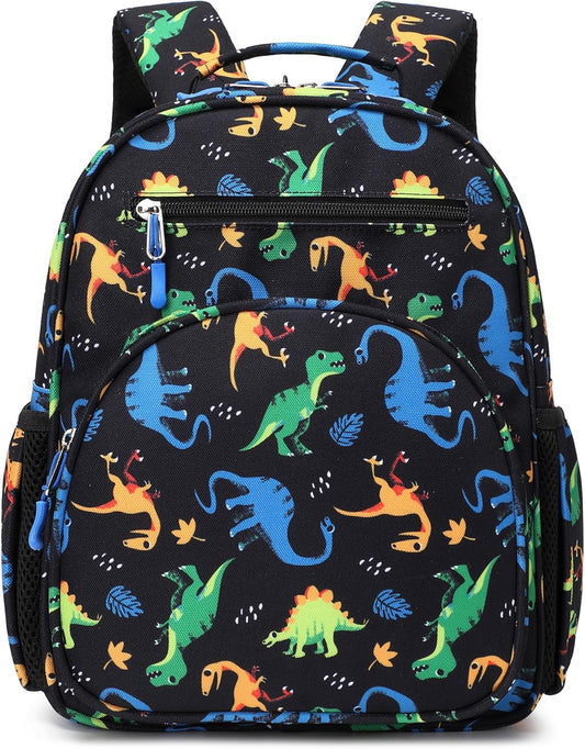 abshoo Cute Mini Toddler Backpacks for Boys Little Kids Bookbag Preschool backpack (Dinosaur Black)