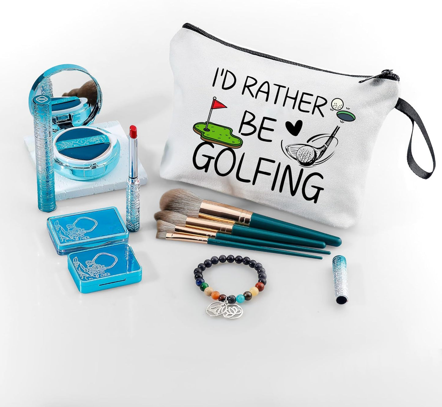 Golf Gifts,Golf Balls for Women,Small Golf Bag,Golf Ball Bag,Purse Makeup Bag,Cosmetic Bag for Purse,Birthday Gifts for Friends Female,Gifts for Golfers,Golf Accessories