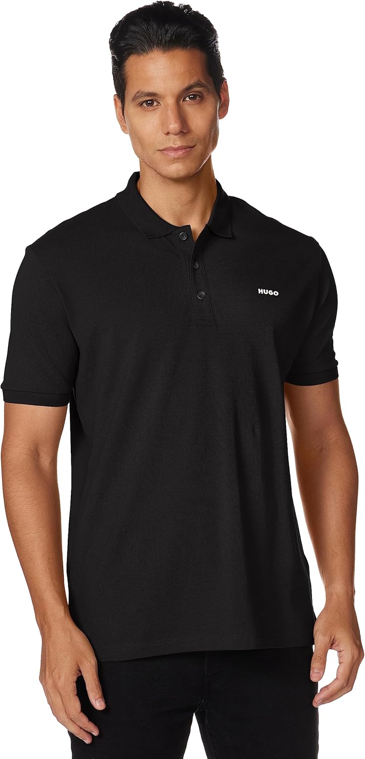 HUGO Mens Regular Fit Logo Short Sleeve Polo Shirt