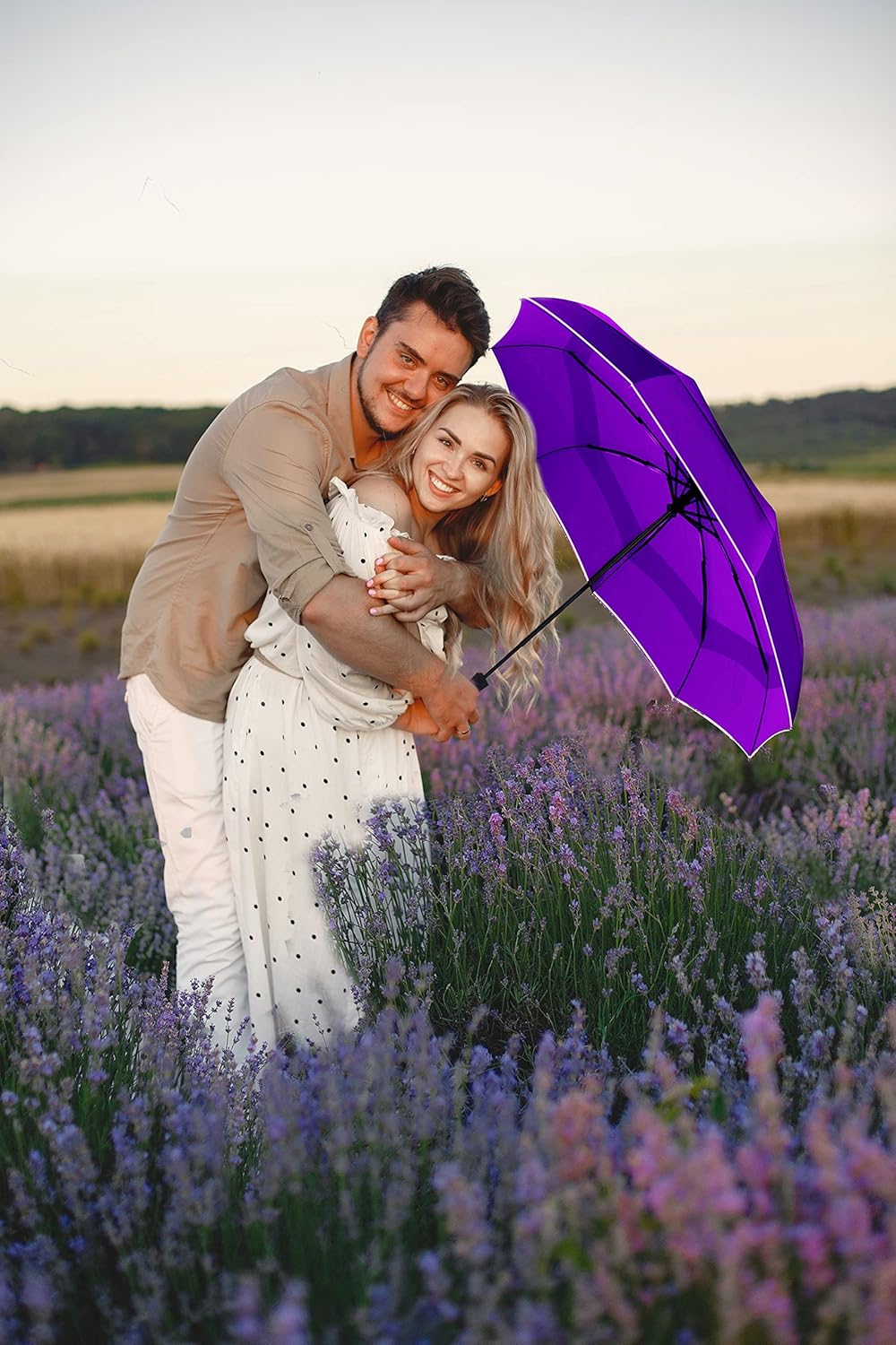MRTLLOA 42/49 Inch Compact Windproof Travel Umbrella for Rain, Lightweight, Portable, Automatic, Strong, Waterproof Folding Umbrellas for Women, Men and Teenagers