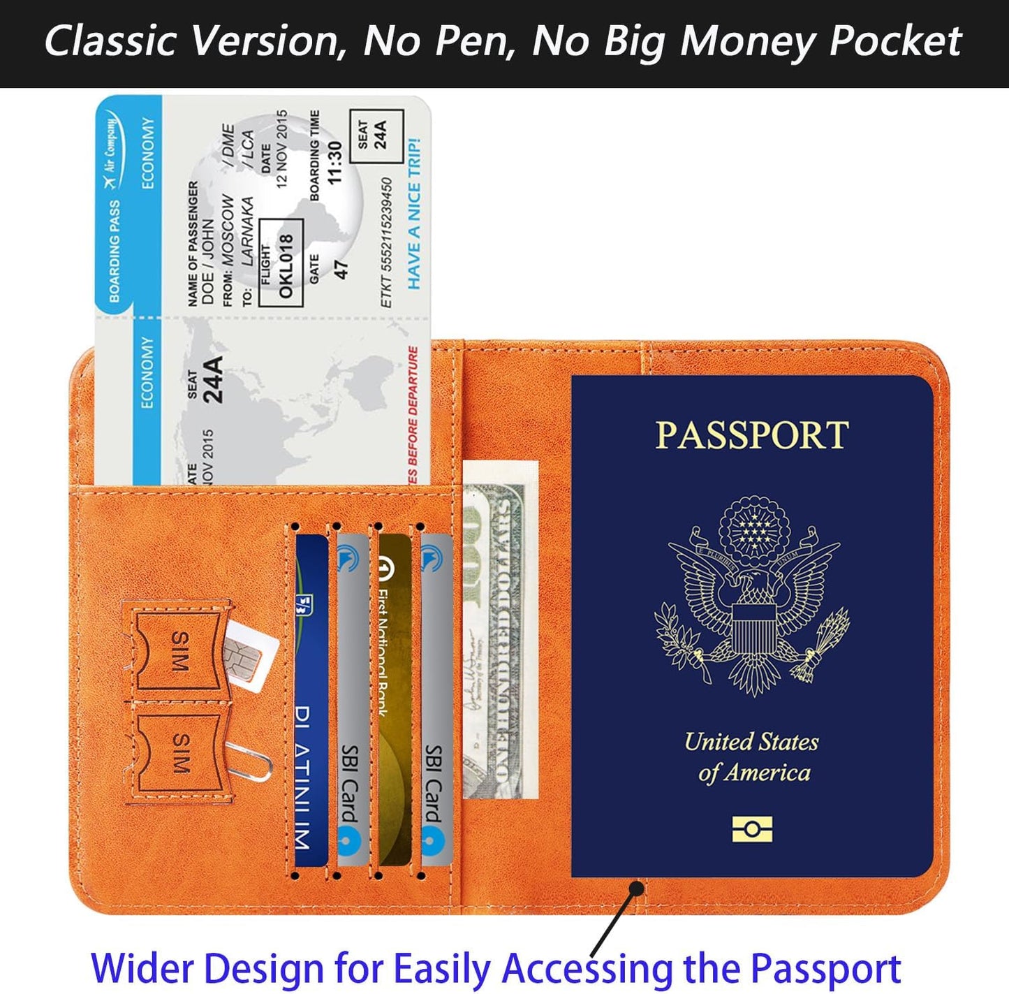 Passport Holder Cover Wallet Travel Essentials RFID Blocking Leather Card Case International Must