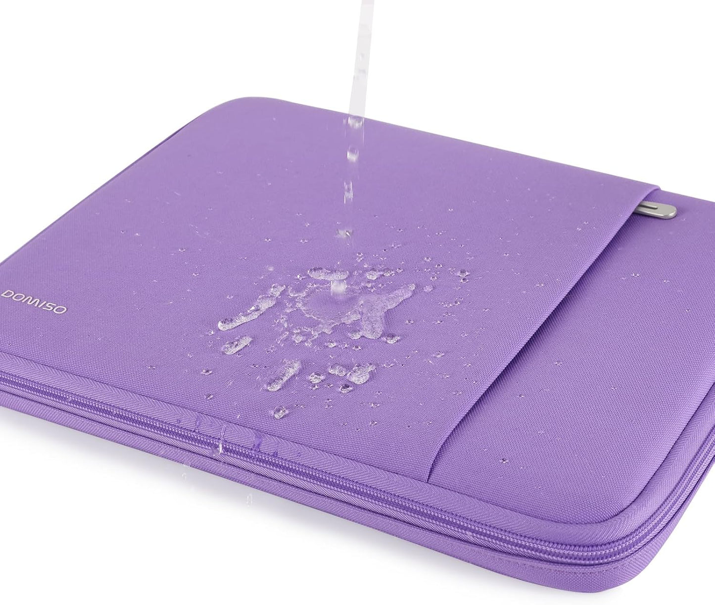 DOMISO 17.3 inch Laptop Sleeve Case Water Resistant Shockproof Protective Computer Bag for 17.3" Notebook/HP Pavilion Envy 17/IdeaPadm/MSI/LG Gra with Accesory Bag,Purple
