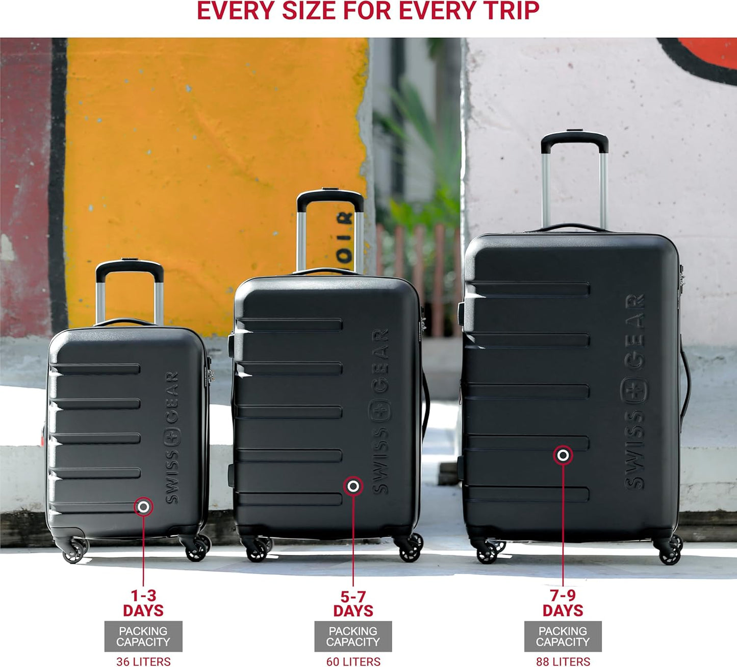 SwissGear 7366 Hardside Expandable Luggage with Spinner Wheels, Pink, 2-Piece Set (19/27)