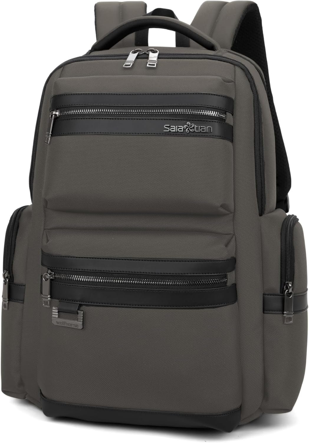Backpack Multiple Compartmentalized Storage Business Computer Bag,waterproof, for Men & Women, Black (Grey)