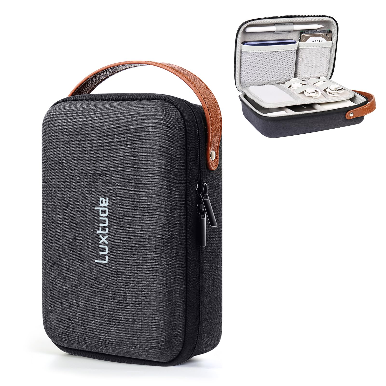 Luxtude Tech Organizer Travel Case, Portable Electronics Organizer