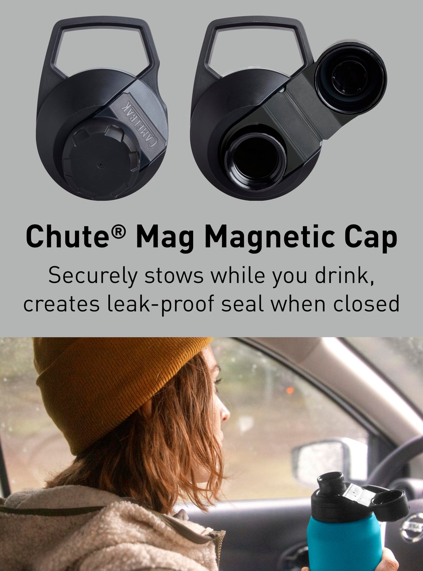 CamelBak Chute Mag Vacuum Insulated Stainless Steel Water Bottle, Magnetic Leak Resistant Cap for