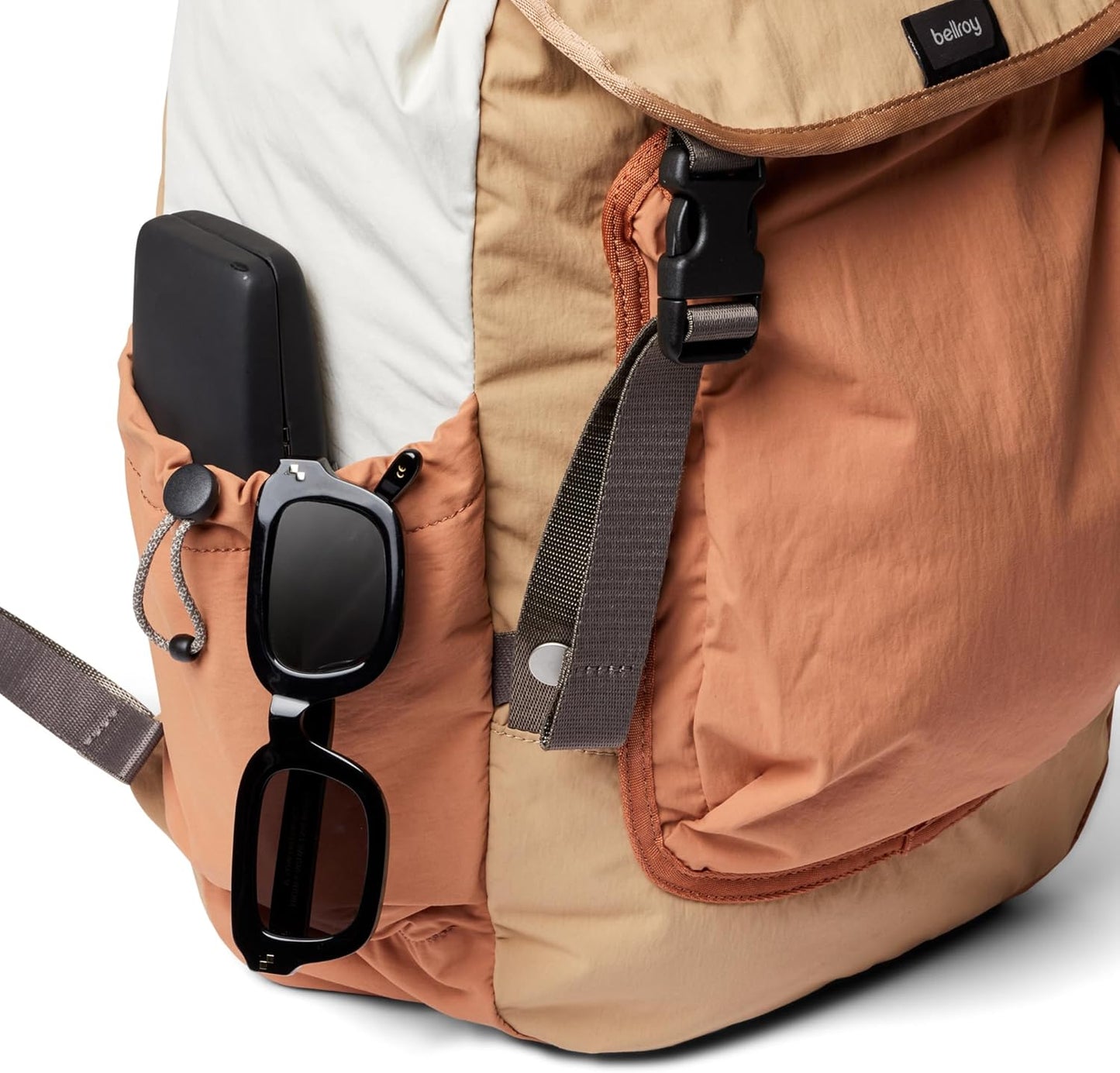 Bellroy Cinch Backpack (lightweight 20 liter backpack with external organization and adjustable shoulder straps) - SandDune