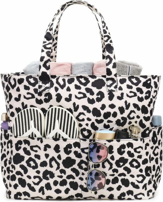 Bluboon Waterproof Beach Tote Pool Bags for Women Ladies Extra Large Carry On Bag With Wet Compartment for Weekender Travel