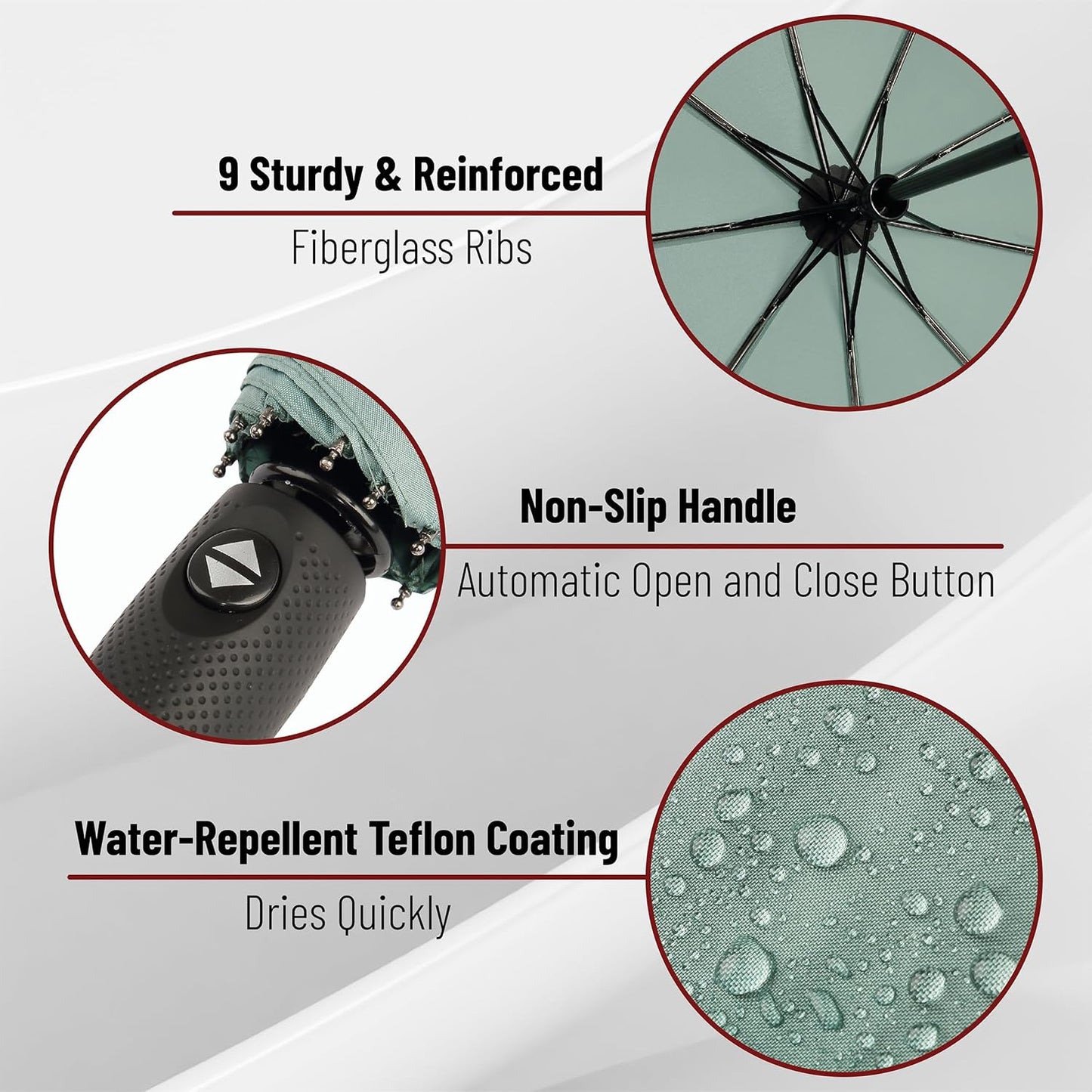 Mr. Pen- Windproof Travel Umbrella, Automatic Umbrellas for Rain, Compact