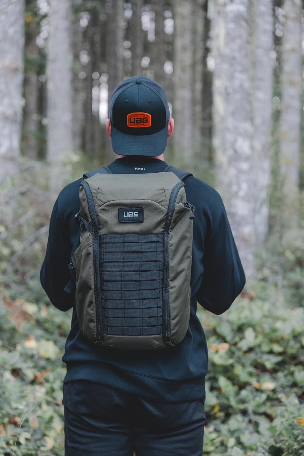 URBAR ARMOR GEAR UAG 20-Liter Laptop Backpack - Lightweight Travel Carry-on Luggage Daypack Fits up to 16" Laptop, Civilian Olive Drab/Orange