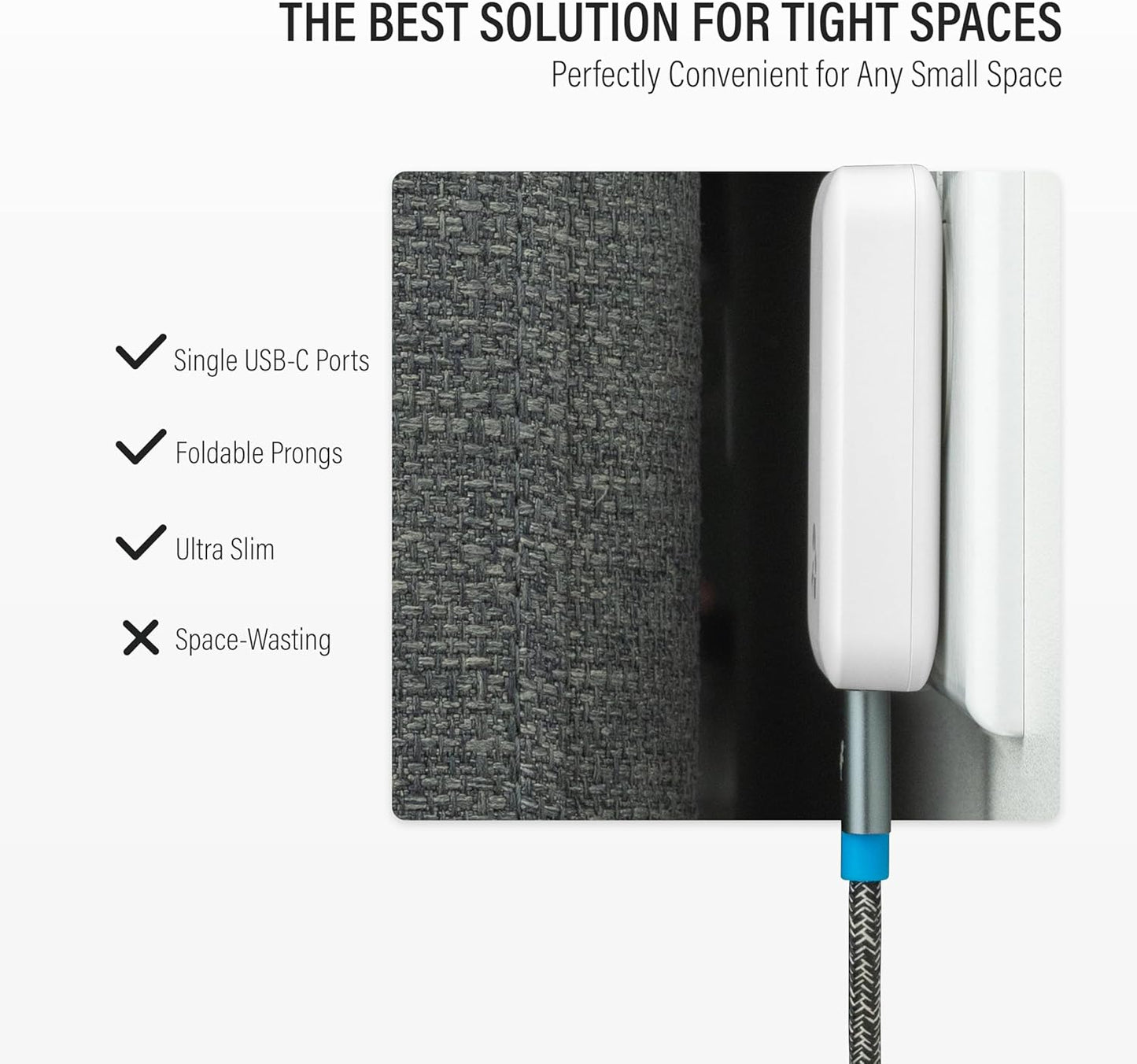 Nimble Wally Ultra Flat USB C Charger, 30W Slim Wall Charger Travel Ready Fast Charging Block, Foldable Power Adapter for Macbook iPhone 17/16/15/14/13 Pro Max, Samsung Galaxy Pixel Tablet Airpod iPad