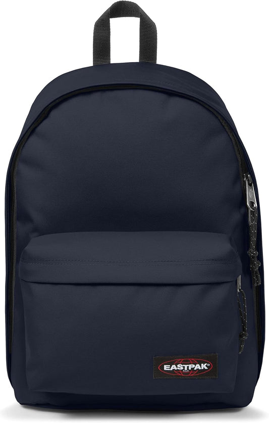 EASTPAK Out Of Office – 31L Backpack with Dual Compartments, 16” Laptop Sleeve, Security Pocket, Bottle Holder & Air Mesh Straps, Ultra Marine