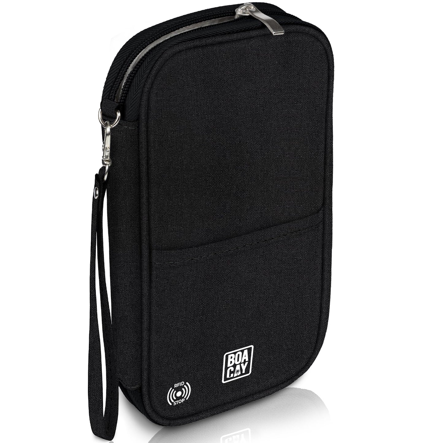 BOACAY Travel Document Organizer with RFID, Family Passport Holder, Wallet for Women & Men