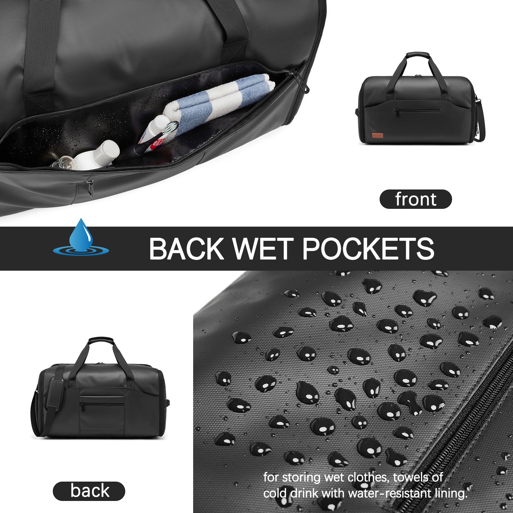 Garment Bags for Travel,45L Carry on Convertible Garment Duffle bag for Men Women - 3 in 1 Hanging