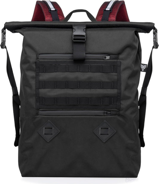 Xtreme Sight Line ~ AQUA RT ~ Large Water-Proof Faraday Backpack for Laptops, Tablets, and Mid-Size Electronics ~ Tracking/Hacking Defense ~ Red