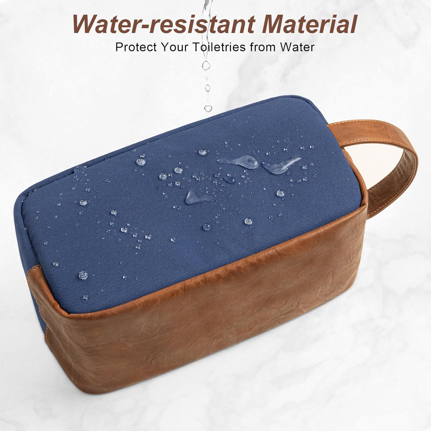 Travel Toiletry Bag for Men, Hanging Toiletry Organizer, Water Resistant Shaving Kit with Large