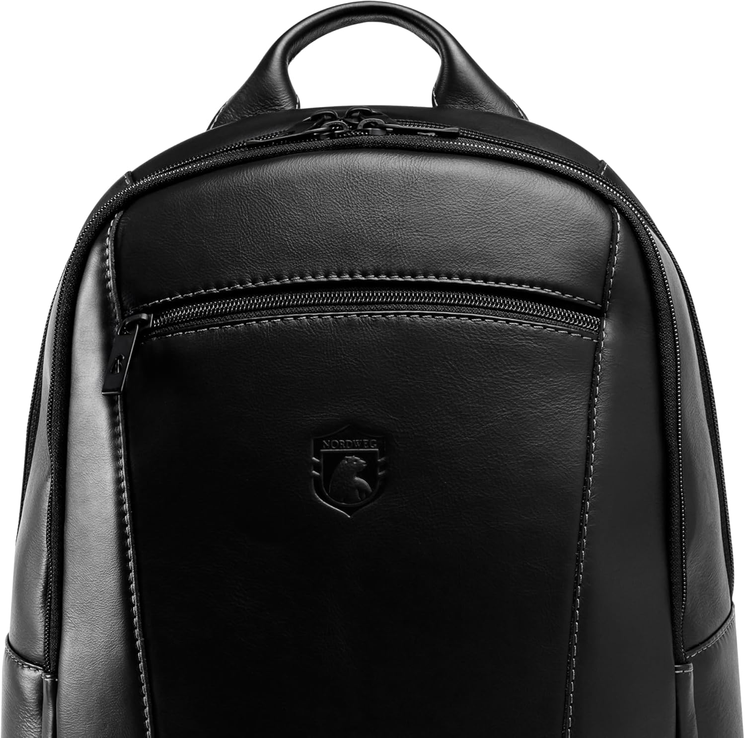 Nordweg Leather Laptop Backpack NW074B – Lightweight Daypack for Work, Travel & College – Fits