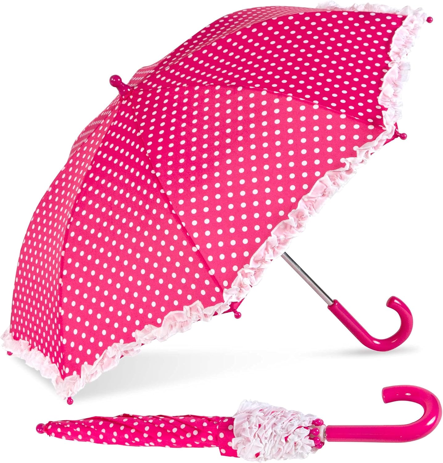 ShedRain Kids Umbrella-Pinch-Proof, Easy Grip Handle- Compact Children's School & Travel Umbrella with Large 33" Arc, Heavy Duty Steel Shaft, Fiberglass Ribs