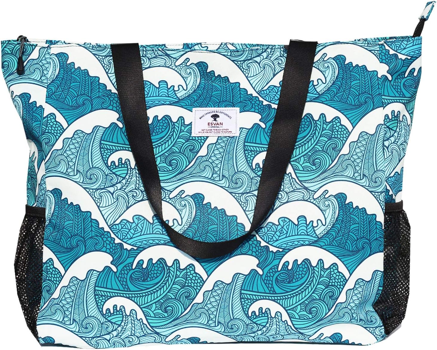 LARGE BEACH BAG Water Resistant Lightweight 20 inch Women Oversize Tote Bag for Gym Beach Travel