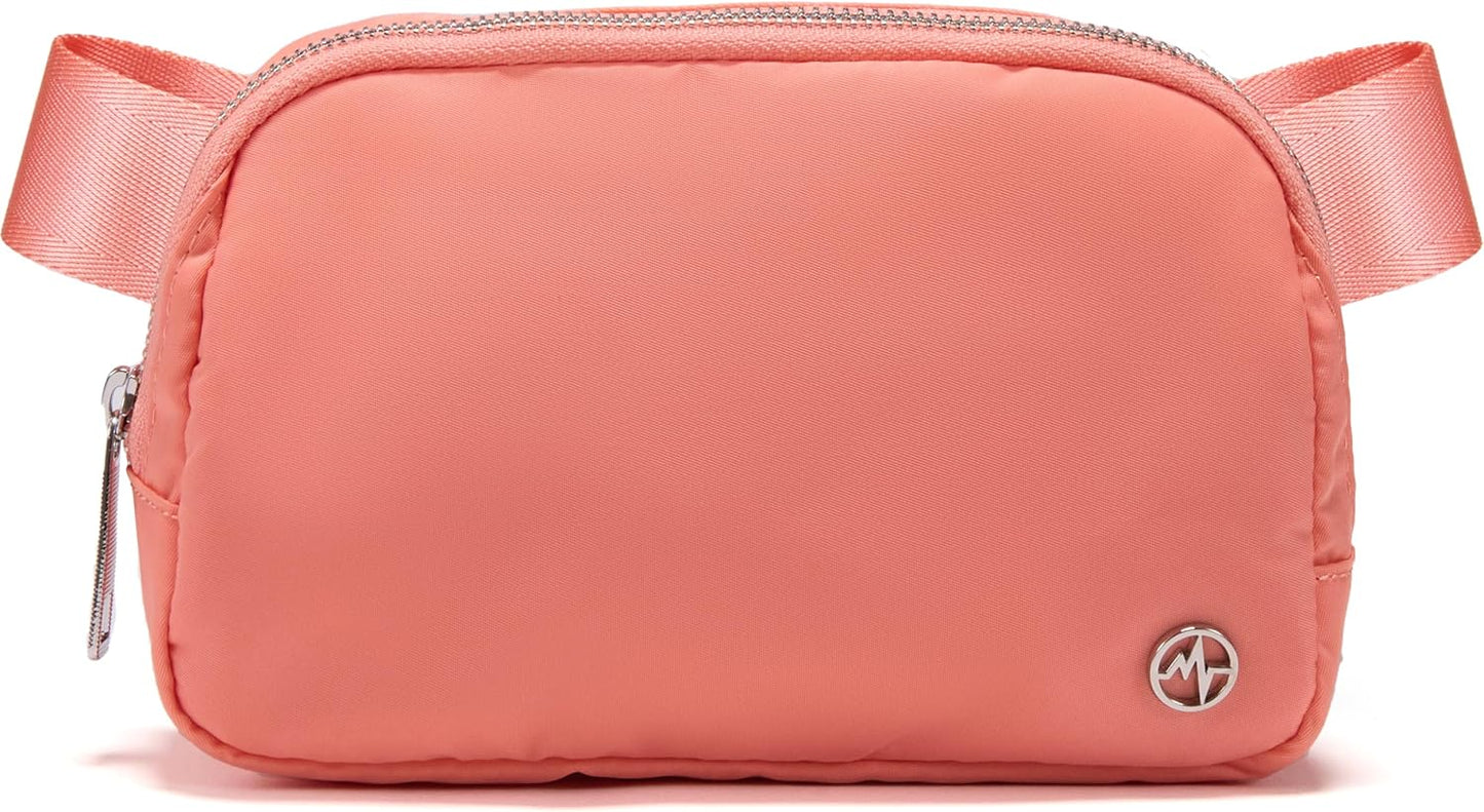 Pander Everywhere Belt Bag for Women, Fashion Waist Packs, Crossbody Bags, Everywhere Belt Bag with Adjustable Strap (Dark Salmon).