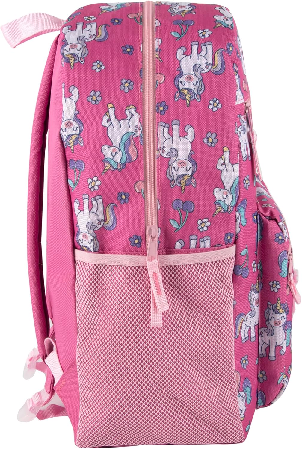 Trail maker 17” Kids Character School Backpacks Plush for Girls with Side Pockets, Padded Straps