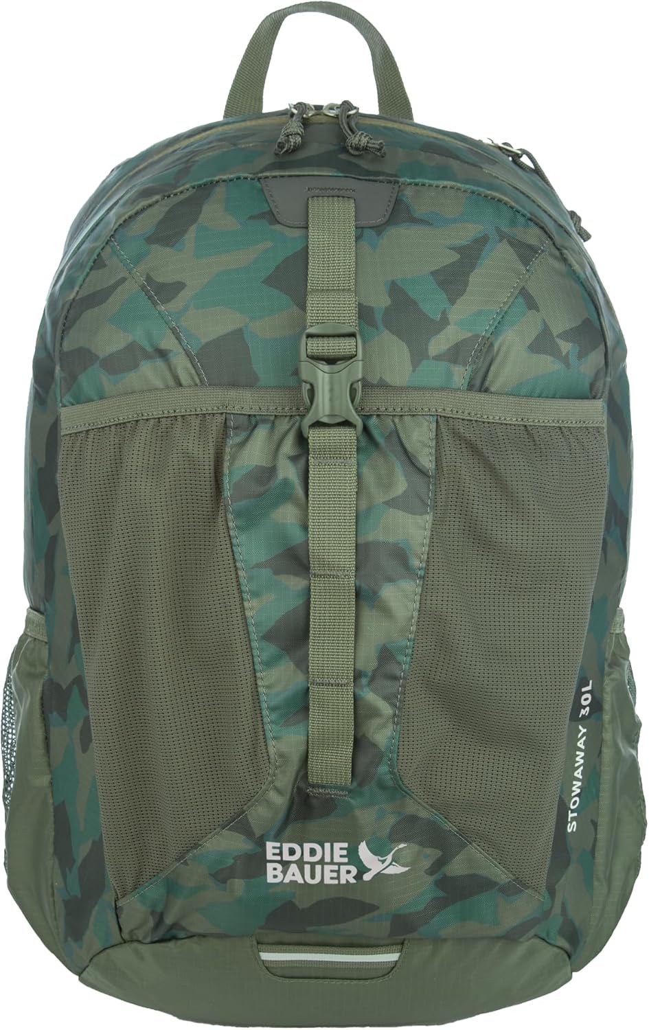 Eddie Bauer Stowaway Packable Backpack-Made from Ripstop Polyester, Sprig, 30L