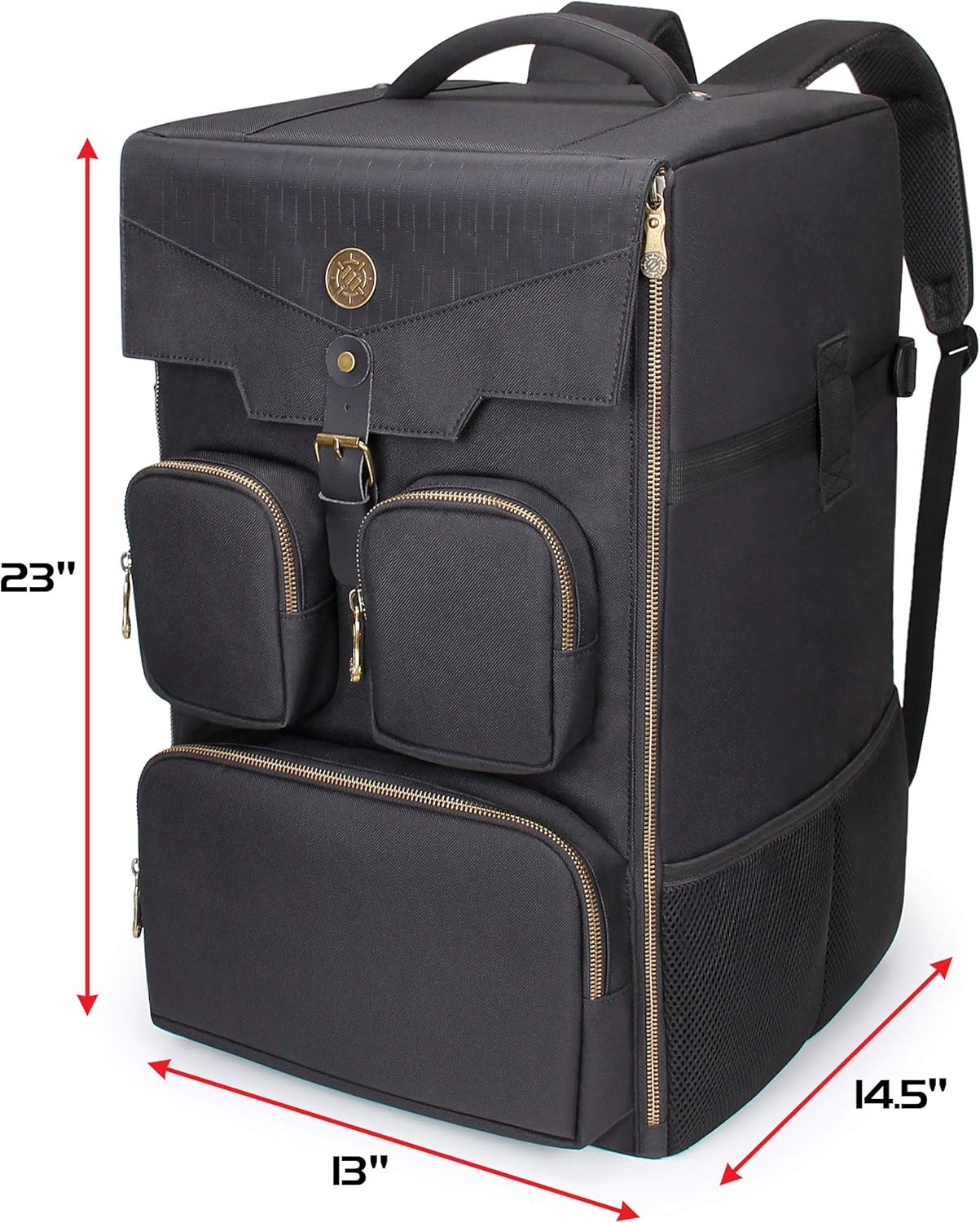 ENHANCE Board Game Backpack - Reinforced Rigid Board Game Storage with Padded Shoulder Straps