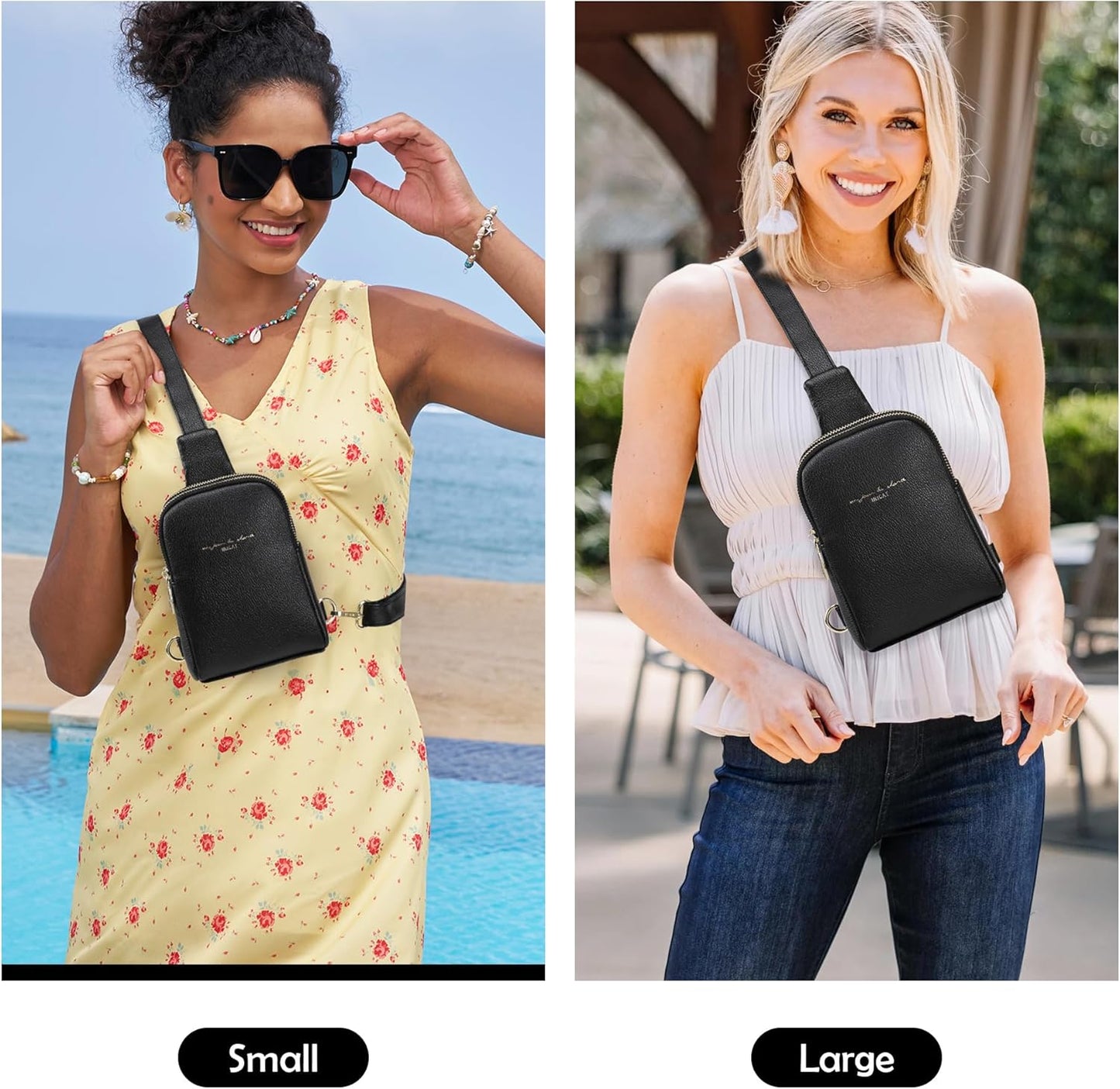 INICAT Travel Small Sling Bag Faux Leather Crossbody Bags Women Cross Body Bag Purses for Woman