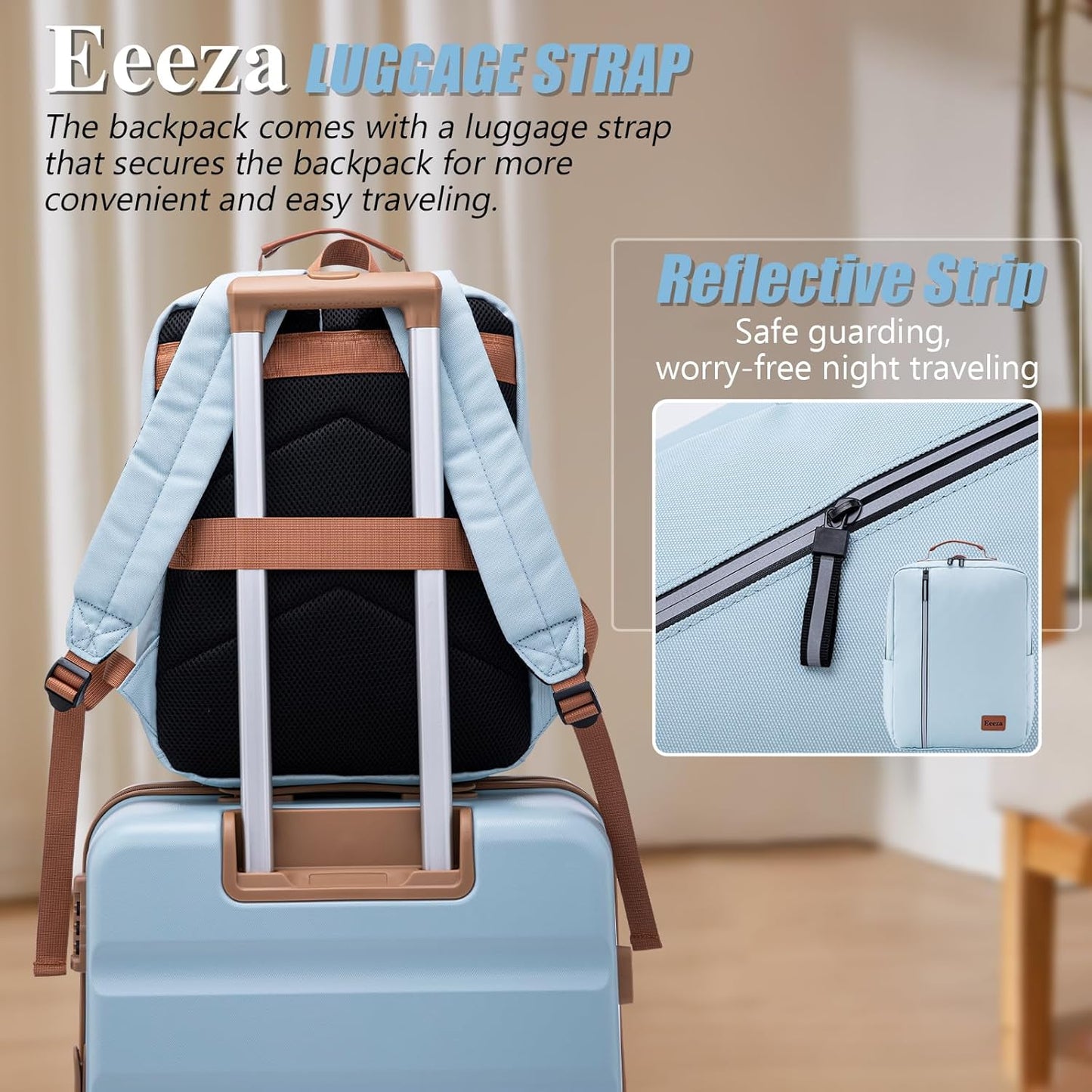 Laptop Backpack, Durable Lightweight Travel Backpack Featuring Spacious Main Laptop Compartment, Functionality for Travel, School, Daily Use