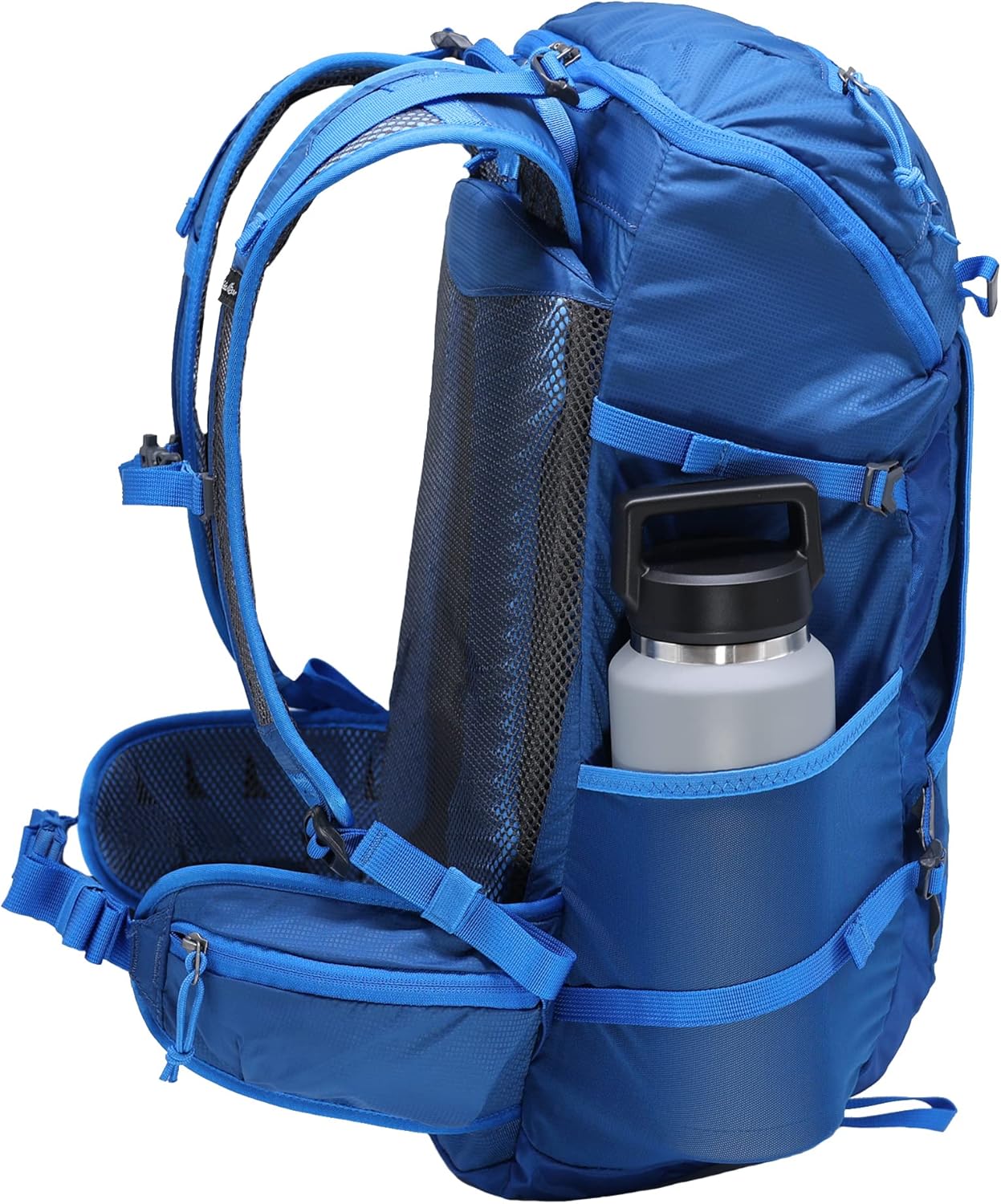 Eddie Bauer Adventurer Backpack with Organization Compartments and Hydration/Laptop Compatible Sleeve, Adventurer - True Blue, 30L