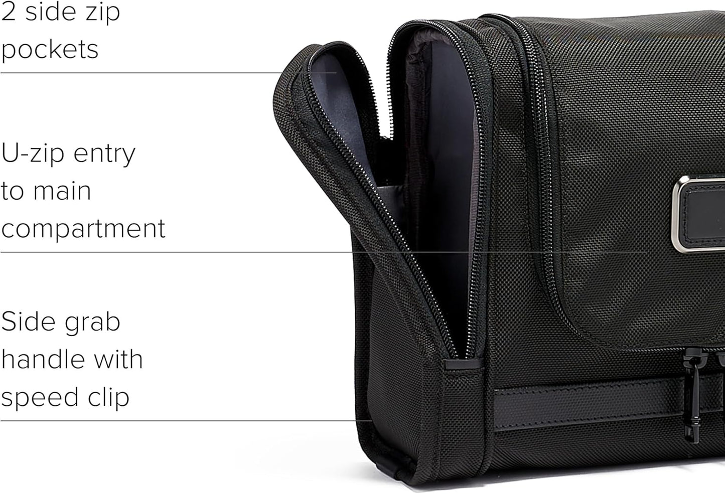 TUMI - Alpha Hanging Travel Kit - Toiletries and Cosmetics Organizer - Travel Essentials Bag with