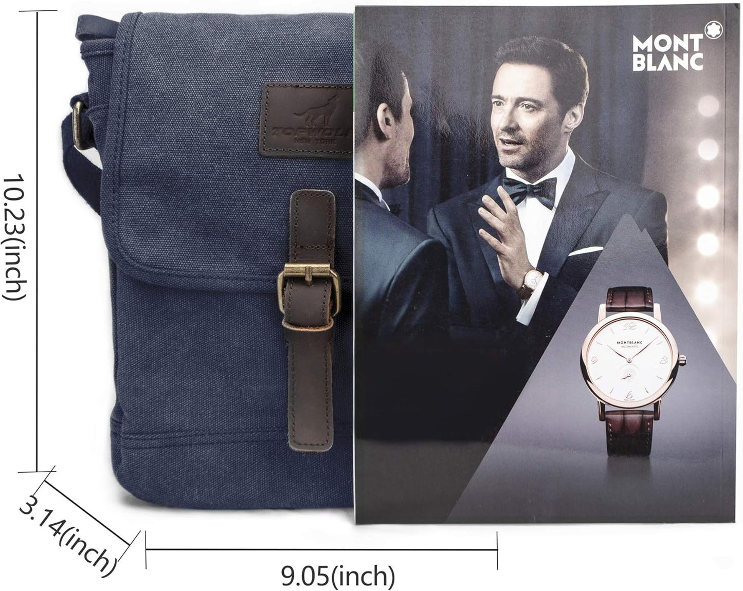 Canvas Messenger Bag Small Crossbody Bag Casual Travel Working Tools Bag Shoulder Bag Hold Phone Handset Anti Theft