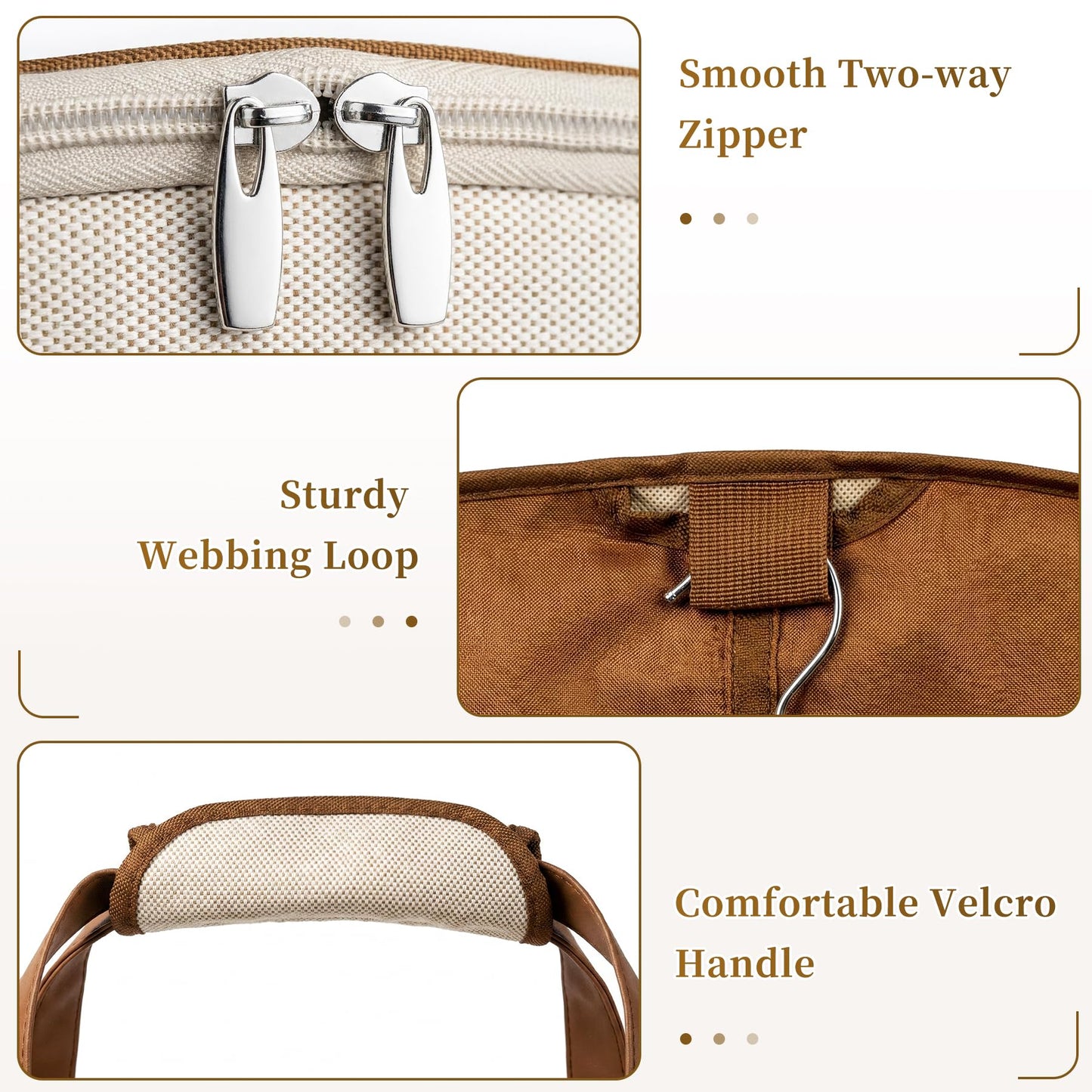 MISSLO Carry on Garment Bags for Travel for Women 56" Foldable Dress Bag with Large Pockets Bag
